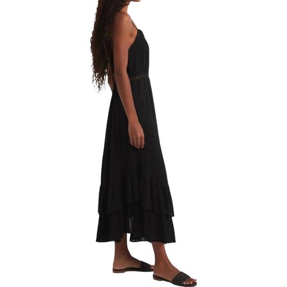 NEW Z SUPPLY rose maxi dress in black - Picture 2 of 3